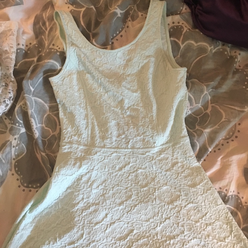 Light blue skater dress